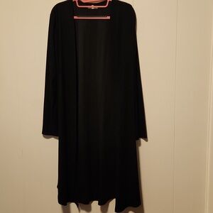 Maurices Black Long Cardigan Duster Size XS